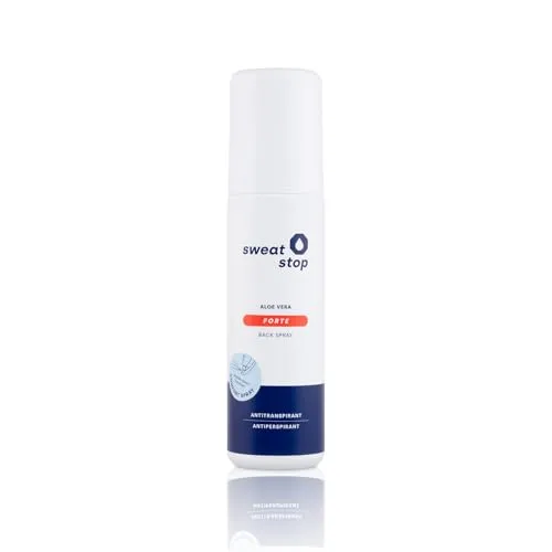 SweatStop Aloe Vera FORTE Antitranspirant Rücken & Körper Comfort Spray 100ml gegen starkes Schwitzen & Schweiß
