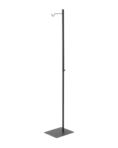 Yamazaki 4515 TOWER Höhenverstellbarer Laternenständer - Laternenständer aus Stahl/Polypropylen, höhenverstellbar von 80 bis 152 cm, ideal für Innen- und Außenbereich, minimalistisches Design für jede Einrichtung.