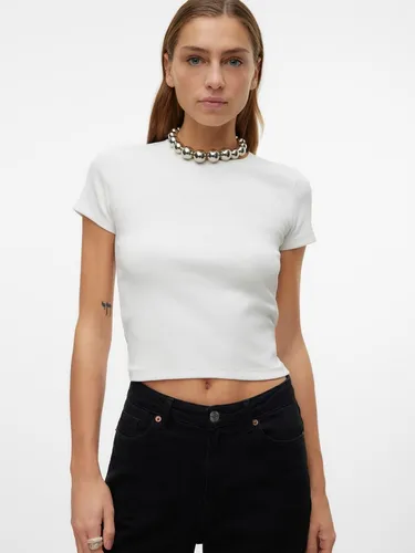 Vero Moda Kurzarmshirt VMCHLOE SS SHORT TOP JRS NOOS Baumwollmischung
