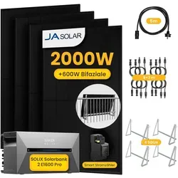 Anker Balkonkraftwerk 1760W - All-in-One Solarlösung - Balkonkraftwerke mit 4 JA Solar 440Wp Paneelen, integriertem Wechselrichter und Smart Meter für maximale Energieeffizienz und einfache Installation.