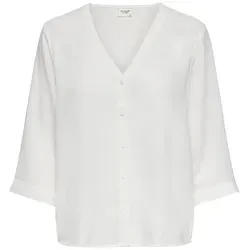 JDY Shirtbluse JDYLION CAPOTE 3/4 SHIRT WVN NOOS weiß XS (34)