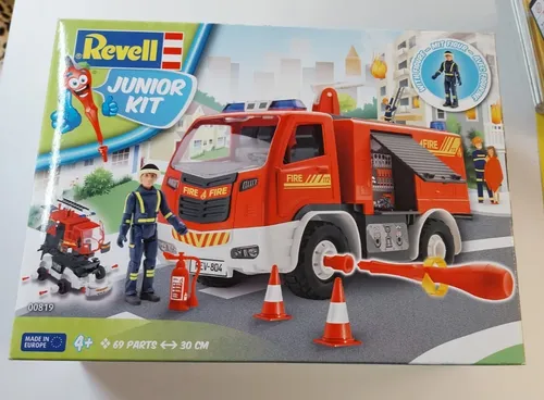 Revell 00819: Junior-Kit Feuerwehrauto 69 Teile (ab 4 Jahren) Level 1 NEU&OVP