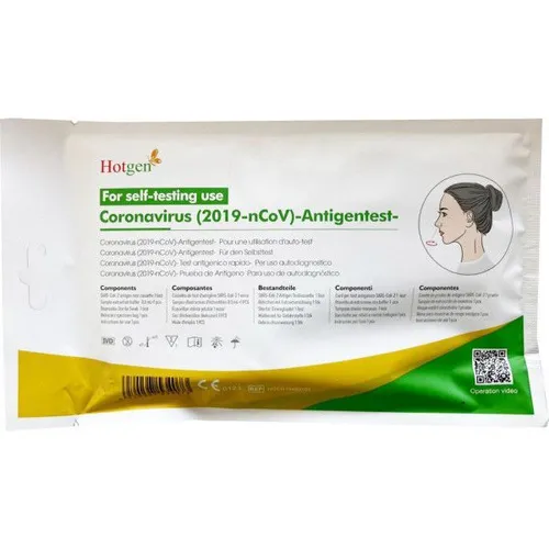 Produktbild HOTGEN Schnelltest 10 Stück 1er Paket Nasal Antigen Laientest Selbsttest Corona