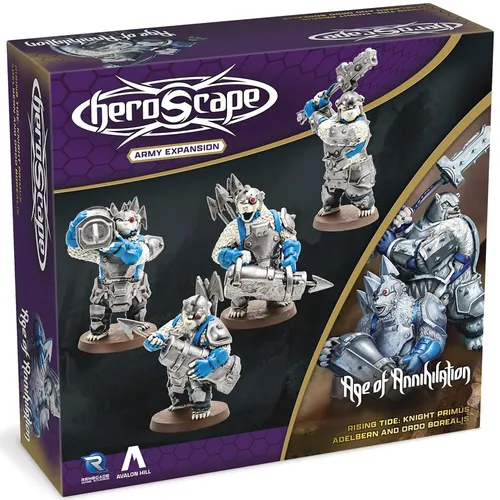 Renegade Games: Heroscape: Rising Tide – Knight Primus Adelbern & Or (US IMPORT) - Gesellschaftsspiel für Tabletop- und Miniaturenthusiasten, bietet strategische Tiefe und spannende Abenteuer im Heroscape-Universum.