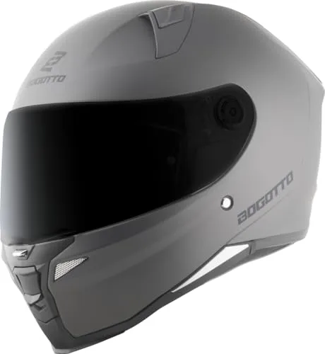 Bogotto FF110B Helm, silber, Größe XS für Männer