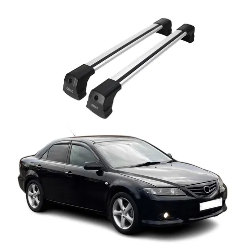 OMAC Dachträger für Mazda 6 Stufenheck 2002-2006 - Dachgepäckträger aus hochwertigem Aluminium, leicht und abnehmbar. Ideal für Fahrrad- und Skiträger, wasserbeständig und aerodynamisch für optimalen Windwiderstand.