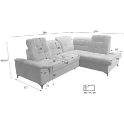Robin Inspire Ecksofa mit Schlaffunktion von Robin Inspire