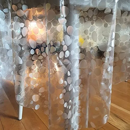 Home Direct PVC Tischdecke Transparente, Geprüfter Tischschutz, pflegeleicht und abwischbar, Rund 137 x 54 cm