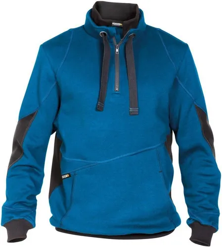 Stellar Sweatshirt 4XL - Azurblau/Anthrazitgrau - Hochwertiges Arbeits- & Schutzkleidung mit Cordura® Ellbogen-Patches und verstärkten Nähten, ideal für Veredelungen und schadstoffgeprüft nach OEKO-TEX®.