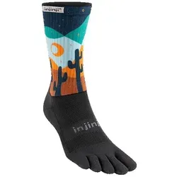 Injinji Herren Trail Midweight Crew Artist Designed bunt von Injinji