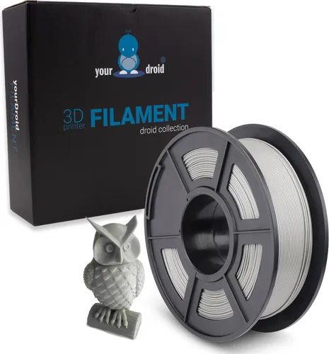 yourDroid PETG Filament Silber 1.75mm 1kg