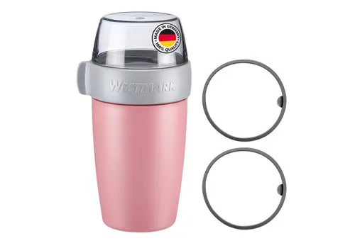 WESTMARK Lunchbox Müslibecher/Lunchpot, mit 2 auslaufsicheren Fächern: 200 ml + 500 ml, Kunststoff (PP/SAN/TPE)