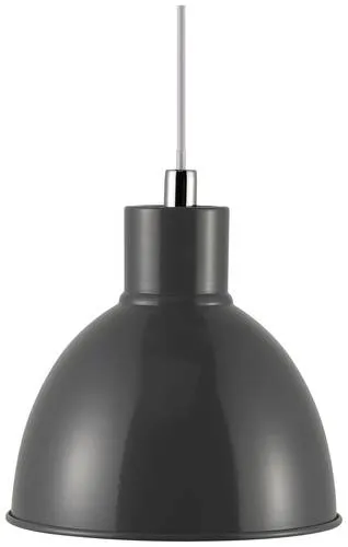 Nordlux Pop Pendelleuchte E27 Anthrazit - Stilvolle Pendelleuchte aus Metall mit Hochglanzoberfläche, ideal für Ess- oder Küchentische. Perfekte Beleuchtung für modernes Wohnen.