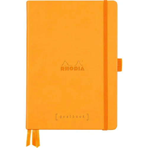 Rhodia Rhodiarama Goalbook A5 kariert - Ideales Notizbuch für Ihre Ziele - Block für kreative Köpfe, perfekt zum Planen und Festhalten von Zielen mit hochwertigem Papier und praktischer Kariertung.