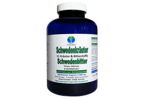 Produktbild Schwedenkräuter 11 Bitter Kräuter & Bitterstoffe 360 Kapseln