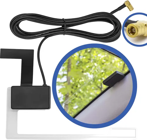 Adapter Universe DAB + Scheiben Antenne Aktiv für JVC Kenwood - Car-Hifi-Antennen mit integriertem Verstärker für optimalen DAB Empfang und einfache Montage auf der Innenseite der Scheibe – ideal gegen Vandalismus und Wetter!