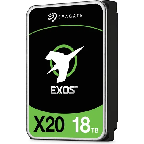 Seagate Exos X20 SAS 18 TB - Hochleistungs-Festplatte - Festplatte mit 18 TB Speicher, ideal für Datenzentren und hohe Verfügbarkeit, bietet herausragende Leistung und Zuverlässigkeit.