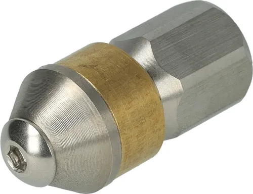 vhbw Rohrreinigungsdüse kompatibel mit Kränzle Hochdruckreiniger - 1/8 Zoll, Rotierend