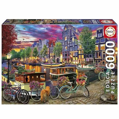 EDUCA Puzzle JZDN Bikes in Amsterdam 6000 Teile