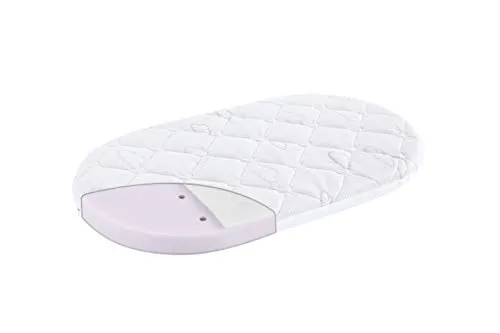 Träumeland Matratze ‚brise light‘ für Stubenkorb, 37 x 70 cm - Matratzen für Stubenkörbe mit luftdurchlässigem Bezug und Nässeschutz. Der punktelastische Kaltschaum sorgt für optimalen Komfort und Sicherheit.