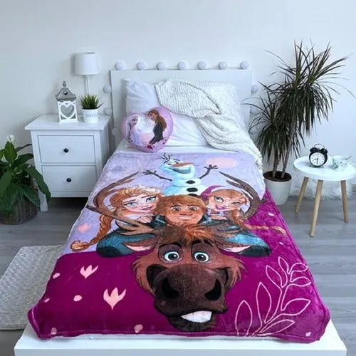 Eiskönigin Decke Kuscheldecke Frozen ÖKO-TEX zertifiziert Fleecedecke 100 x 150