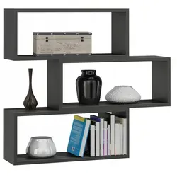 Matkam Möbel Wandregal Anthrazit – 3-in-1 Regalwürfel - Regale für Wohnzimmer, modernes Design mit individuellen Regalwürfeln, ideal für kleine Räume und bis zu 30 kg belastbar.