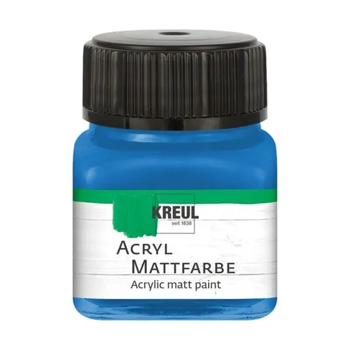 Kreul Acryl Mattfarbe enzianblau 20ml Glas 100 ml / 12,45 Euro
