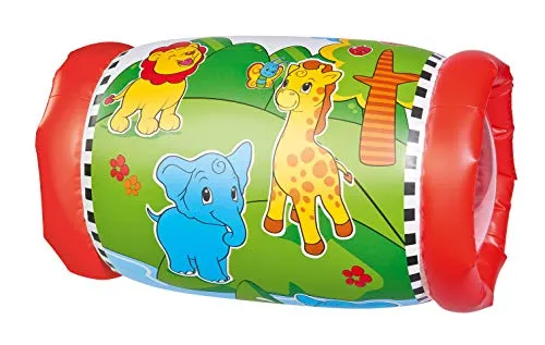 Simba 104010015 - ABC Krabbelrolle, mit schöner Bedruckung, 2 Fenster und 2 Rasselbälle, ab 12 Monaten