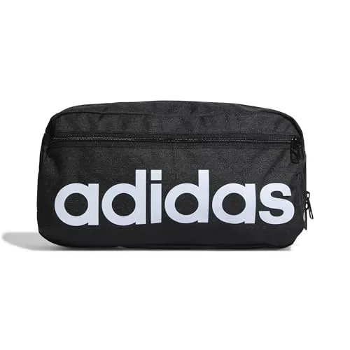 Adidas Unisex Essentials Linear Crossbody Bag, Black/White, One Size