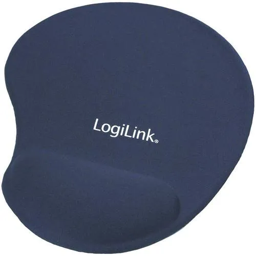 LogiLink Gel Mauspad ID0027B, ergonomisch, blau, 230 x 204 mm
