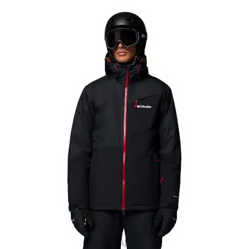 Columbia Iceberg Point II Jacket schwarz XL - Herren Skijacke mit Omni-TECH Technologie für wasserdichten Schutz und Omni-HEAT Wärmereflexion für optimale Wärme, ideal für extreme Wetterbedingungen auf der Piste.