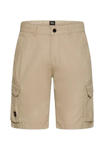 camel active Herren Cargoshorts aus Reiner Baumwolle Beige von camel active
