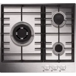 Airlux Gasherd 60cm mit 3 Edelstahlbrennern AT635HIX