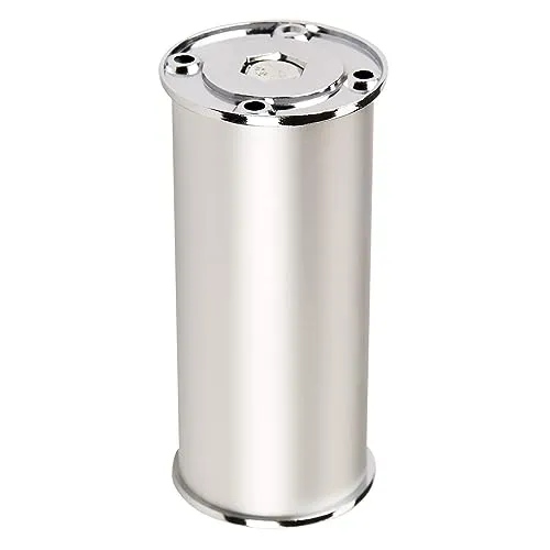 SOTECH Möbelfuß RADO (Höhe 170 mm, Ø 50 mm, Aluminium/Chrom poliert) Stellfuß höhenverstellbar