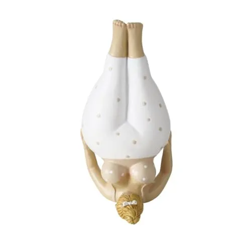 Boltze Home Porzellanfigur Yoga, Frau, 22 cm - Sammlerfigur aus Porzellan, handbemalt und ideal als dekoratives Element für Wohnzimmer oder Büro. Die 22 cm hohe Figur in Yoga-Pose bringt Ruhe und Eleganz in Ihre Innenausstattung.