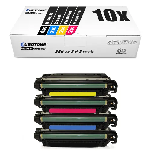 10x Toner f�r Canon I-Sensys LBP 7780 cx cdn, 732 CRG-732 CMYK