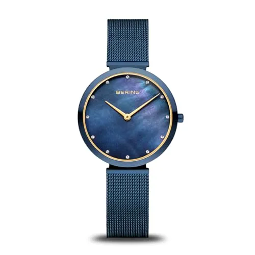 Elegante Armbanduhr Bering Dame 18132-399 - Armbanduhren für Damen, mit zeitlosem Design und hochwertigem Edelstahl-Gehäuse für Langlebigkeit und Stil.