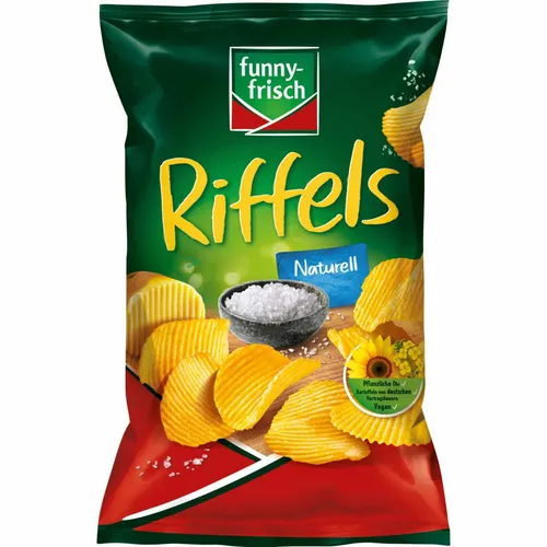 Funny-Frisch Chips Riffels Naturell 150g