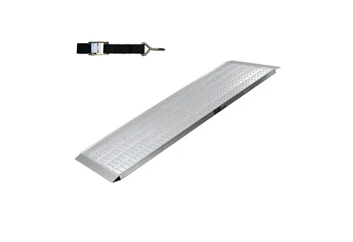 TRUTZHOLM Aluminium Auffahrrampe - leichte Ausführung (1-St) - Auffahrrampe für Motorräder, Roller und Quads, aus leichtem Aluminium, belastbar bis 270 kg, ideal für einfachen Transport und sicheren Zugang.