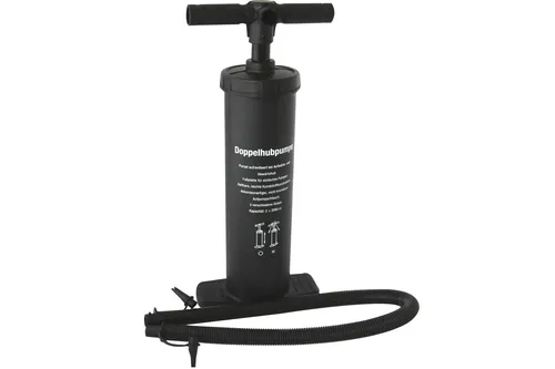 Doppelhub Luftpumpe mit 3 Aufsätzen 2x2 L Pumpe Handpumpe Blasebalg Pool NEU