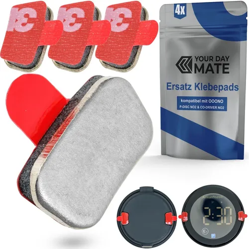 Klebe Metallplättchen passend für OOONO Co-Driver No2 P-DISC Sticker Aufkleber