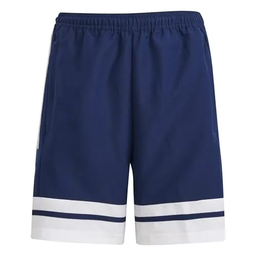 adidas Unisex Kids SQUADRA25 Downtime Woven Short Kids, Team Navy Blue 2/White, 5-6 Years