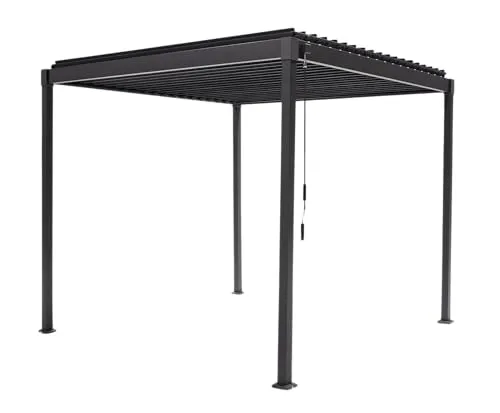 MIRADOR Pergola 80 Solid 3x2,4 m in grau von MIRADOR