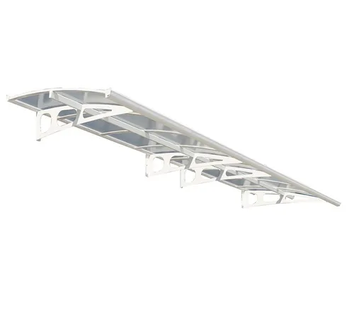 Palram - Canopia Metall Vordach Bordeaux 4460 - Außenanbau mit modernem Design, UV-Schutz und einfacher Montage. Das Vordach Bordeaux schützt deinen Eingangsbereich stilvoll und vielseitig.