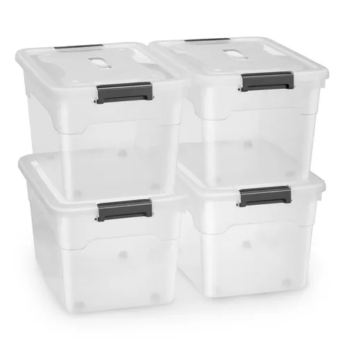 Juskys Aufbewahrungsbox mit Deckel von Juskys