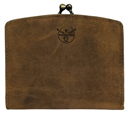 Chiemsee Echt Leder Geldbörse für Damen - Cognac 021125 - Damen-Geldbörsen aus hochwertigem Echtleder, stilvolles Design in edlem Cognac und viel Platz für Karten und Münzen.