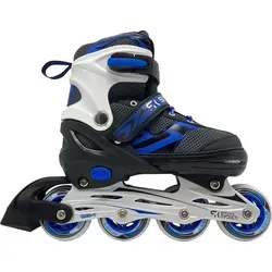 Kids Globe Street Rider Inlineskates blau/schwarz, verstellbar von Größe 37-40 - Kinder-Inline-Skates mit verstellbarer Größe für individuelle Passform und lange Nutzungsdauer, ideal für Fahrspaß auf der Straße oder im Skatepark.
