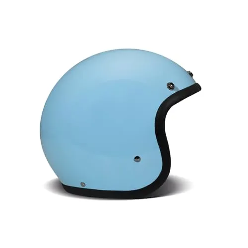 DMD Retro Light Blue Open Face Helm Jethelm Motorradhelm ECE22.06, L