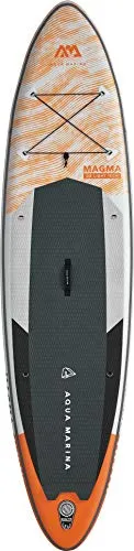 Aqua Marina Inflatable Magma SUP - 11'2'' Paddelboard Set - Sonstige, hochwertiges aufblasbares Stand Up Paddle Board mit Sports III Paddle, ideal für Freizeit und Abenteuer auf dem Wasser.