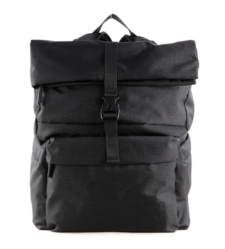 Mandarina Duck Herren District Tagesrucksack, Black Ink - Tagesrucksack aus historischem Material, leicht und vielseitig. Verstellbare Schultergurte und 15 Zoll Laptopfach bieten Komfort und Funktionalität.